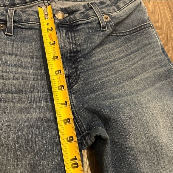 Guess Jeans Vintage 90s Womens Tapered Mid Rise Distressed 29 Medium Wash - Picture 7 of 16